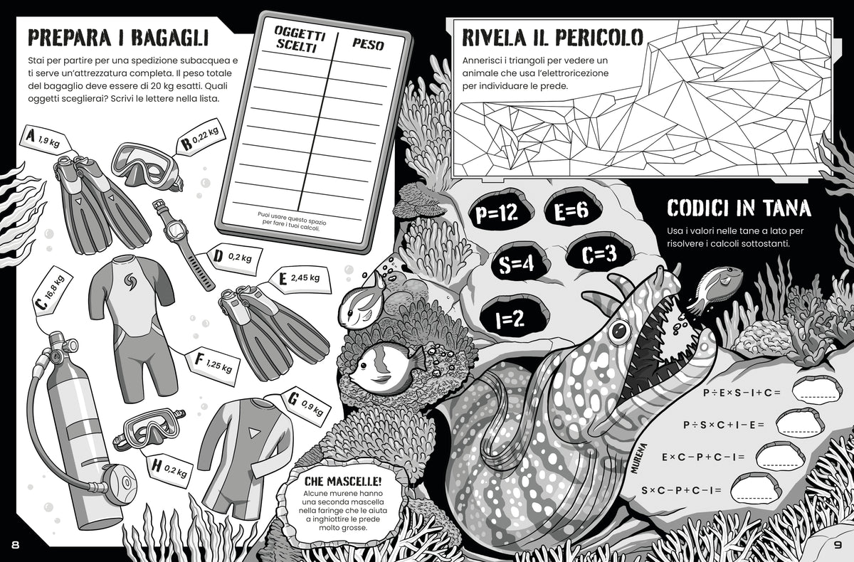 Rompicapi da urlo - Animali pericolosi - Usborne - pagine interne
