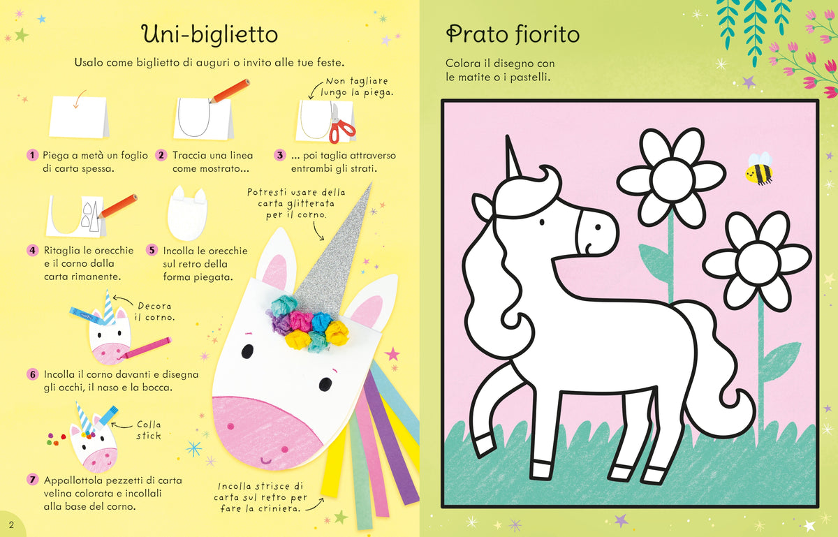 Lavoretti e attività con gli unicorni - Usborne - pagine interne