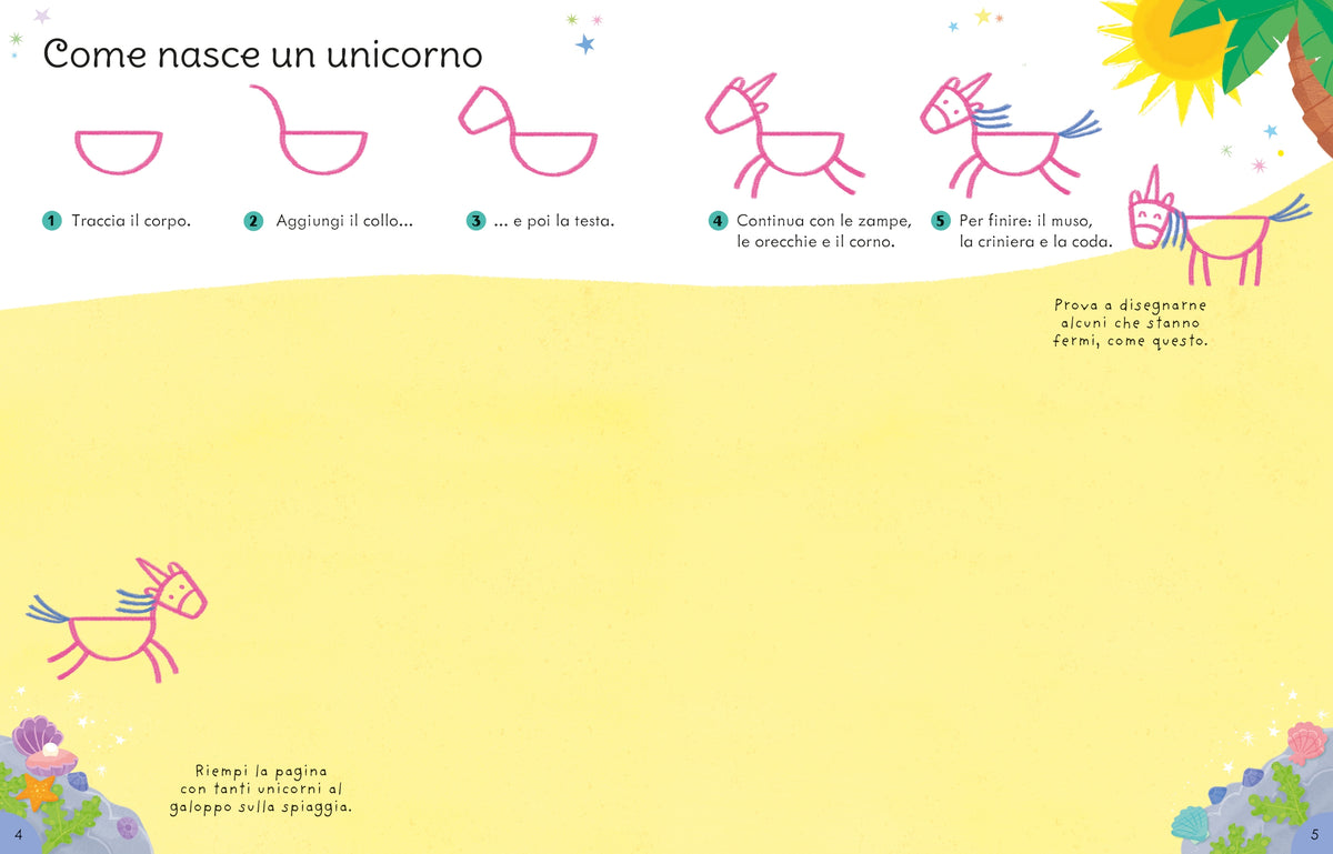 Lavoretti e attività con gli unicorni - Usborne - pagine interne