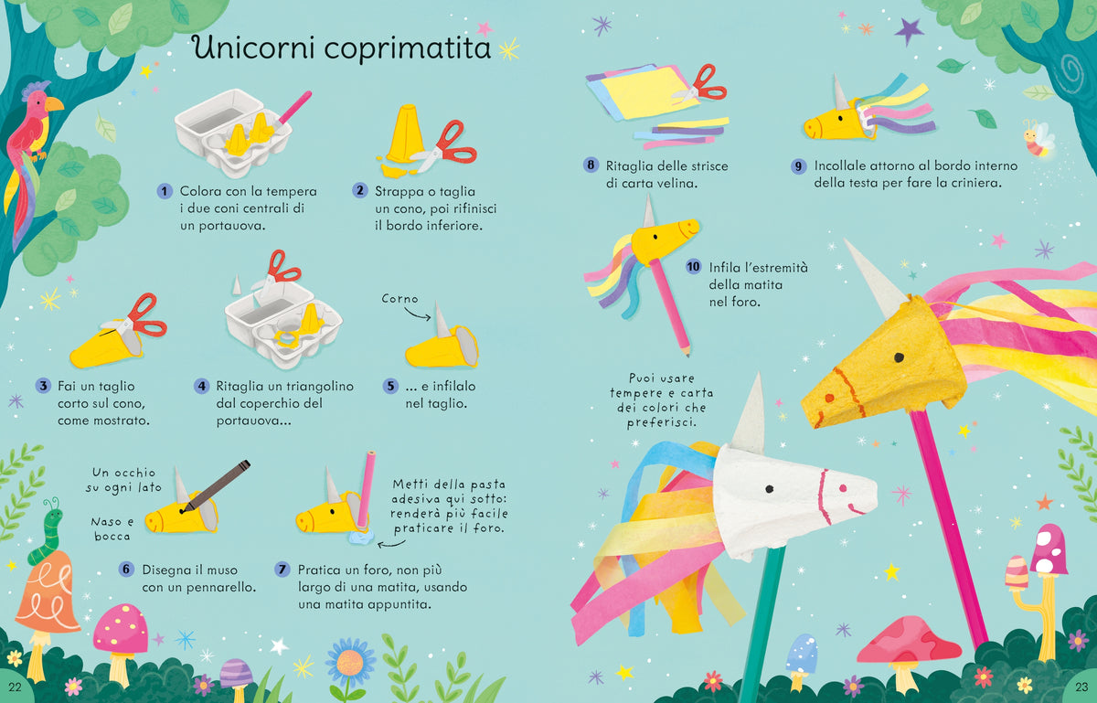 Lavoretti e attività con gli unicorni - Usborne - pagine interne