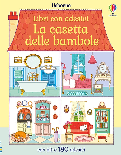 Libri con adesivi - La casetta delle bambole - Abigail Wheatley - Usborne - copertina