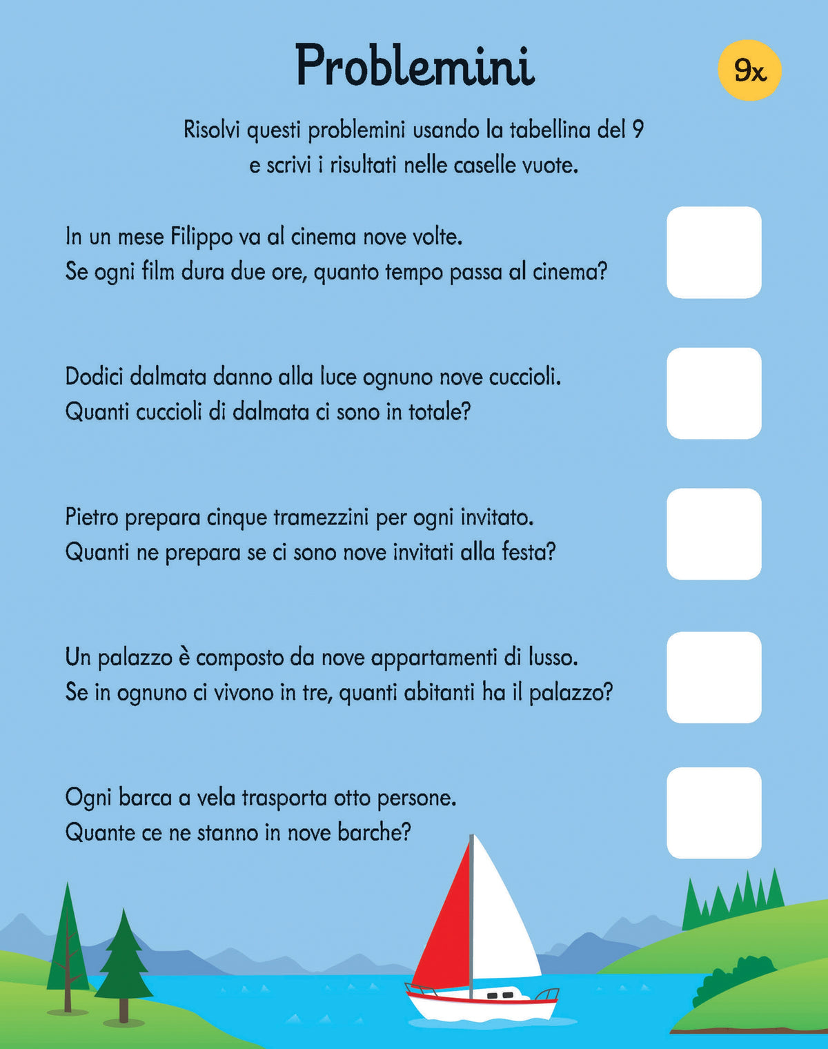 Blocco di giochi con le tabelline - Usborne - pagine interne