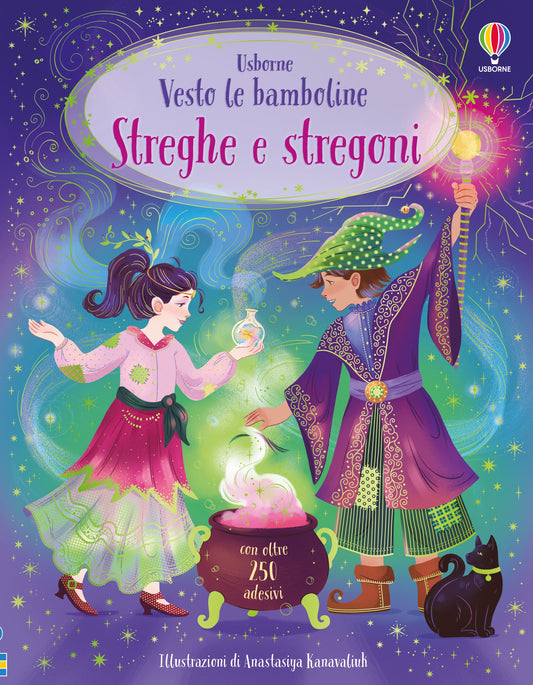 Vesto le bamboline - Streghe e stregoni - Fiona Watt - Usborne - copertina
