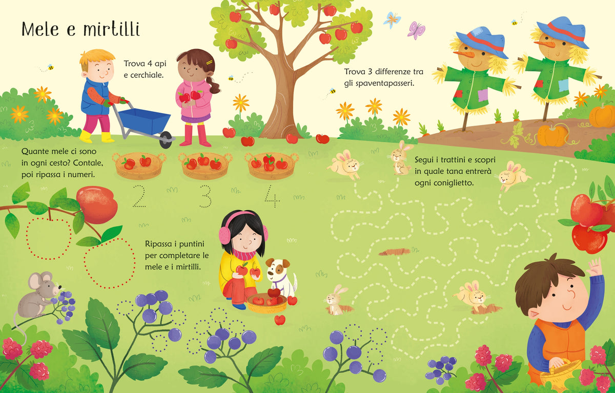 Disegno e cancello - Autunno - Usborne - pagine interne