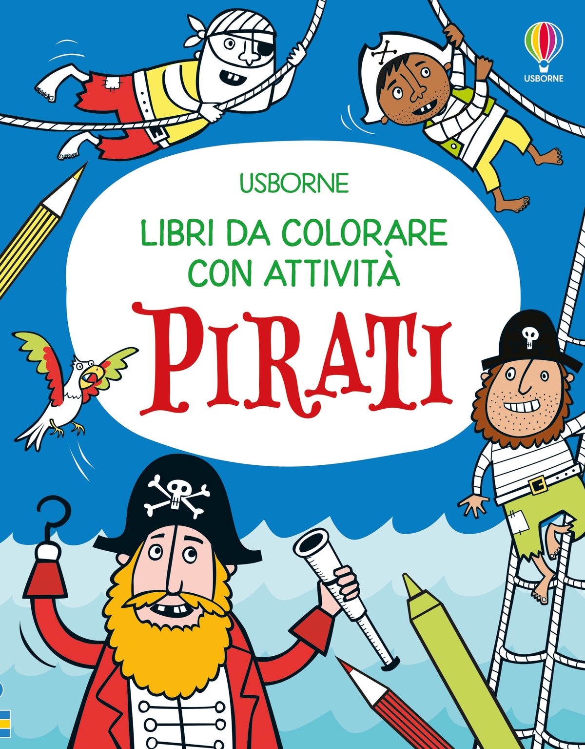 Libri da colorare con attività - Pirati - Kirsteen Robson - Usborne - copertina