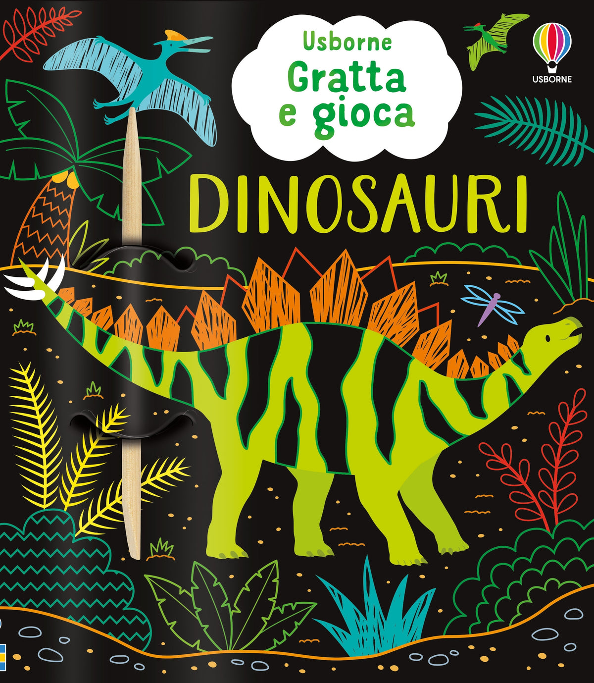 Gratta e gioca - Dinosauri - Sam Baer - Usborne - copertina