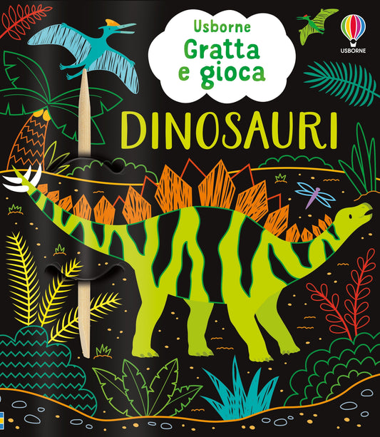 Gratta e gioca - Dinosauri - Sam Baer - Usborne - copertina