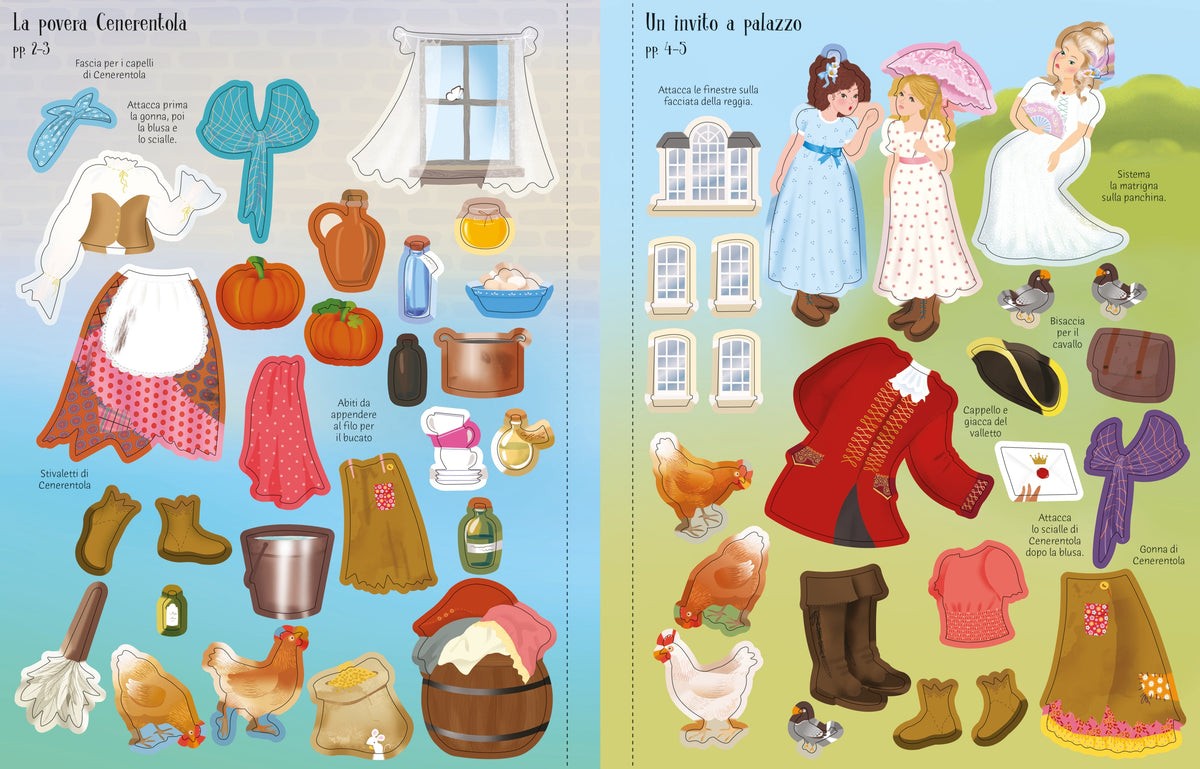 Vesto le bamboline - Cenerentola - Usborne - pagine interne