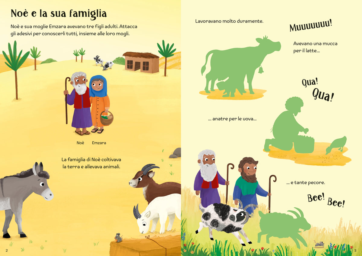 Piccoli libri con adesivi - L'arca di Noè - Usborne - pagine interne