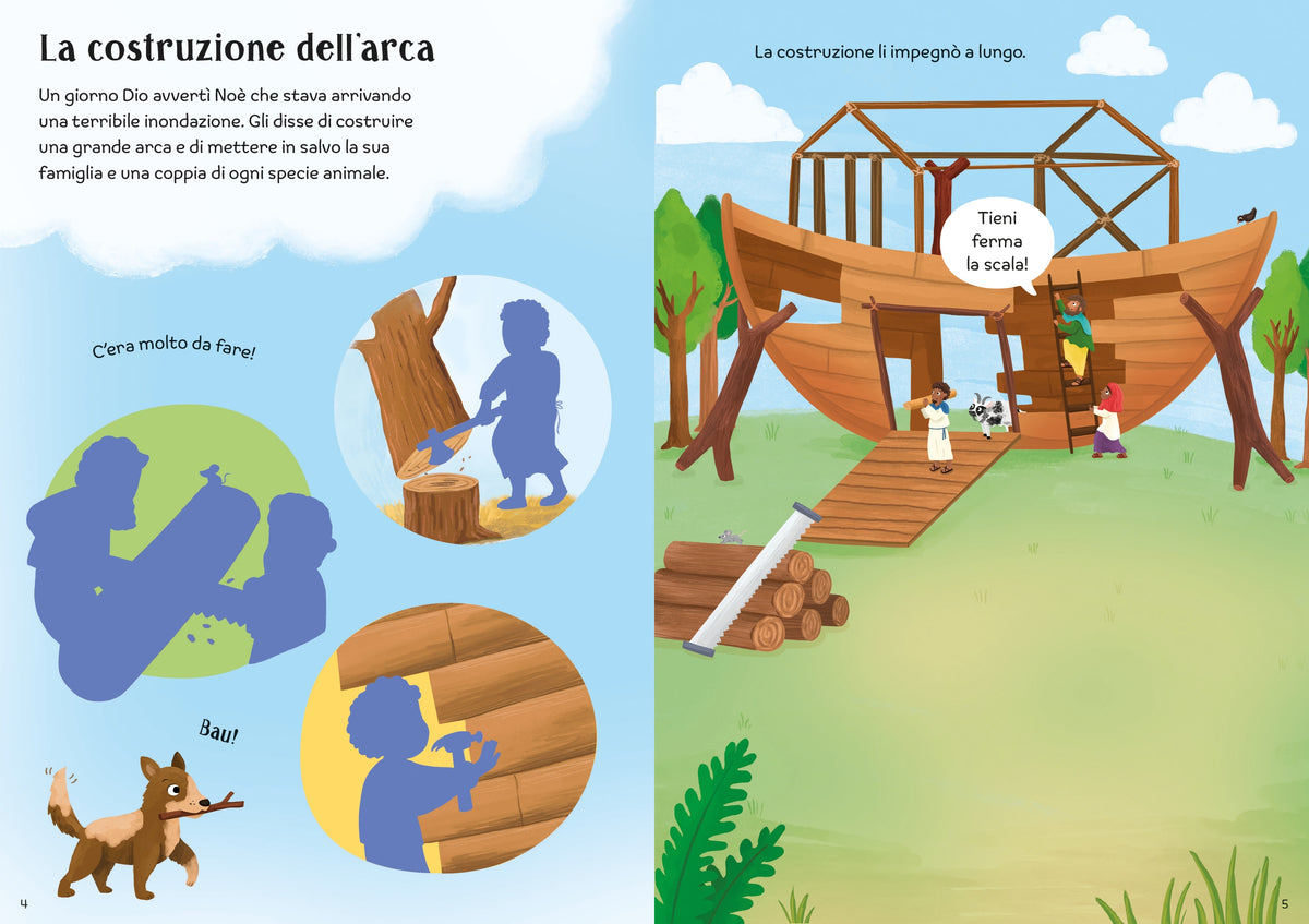 Piccoli libri con adesivi - L'arca di Noè - Usborne - pagine interne