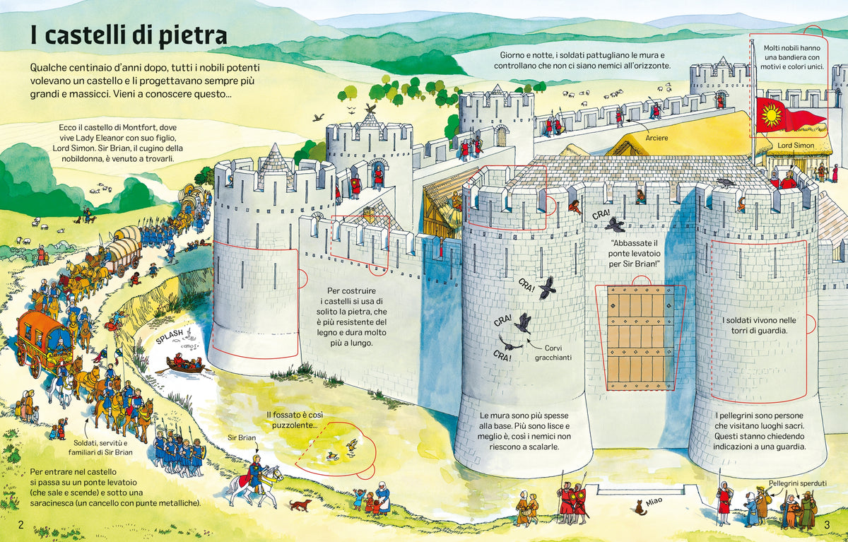 I segreti dei castelli - Usborne - pagine interne