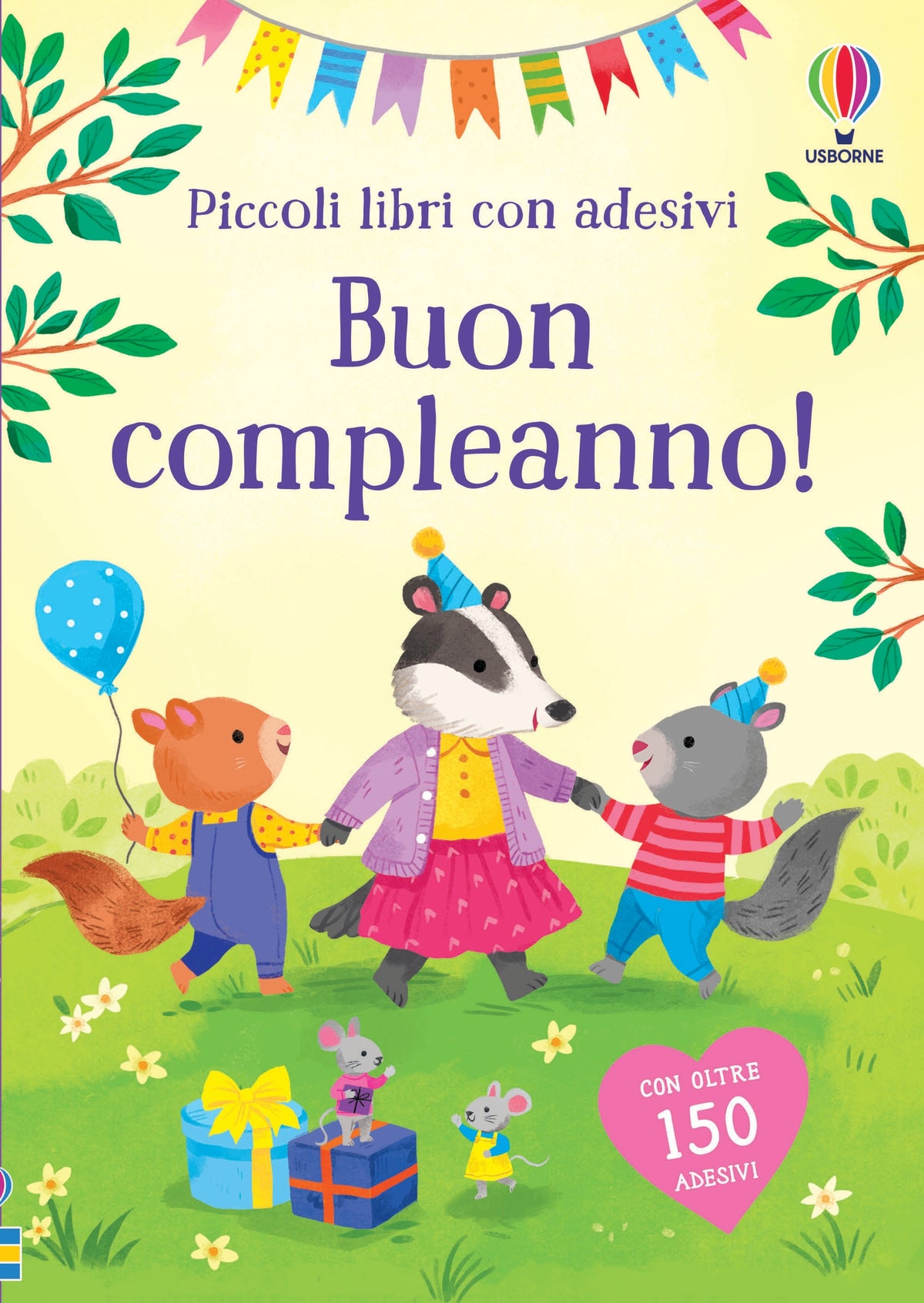 Piccoli libri con adesivi - Buon compleanno! - Holly Bathie - Usborne - copertina