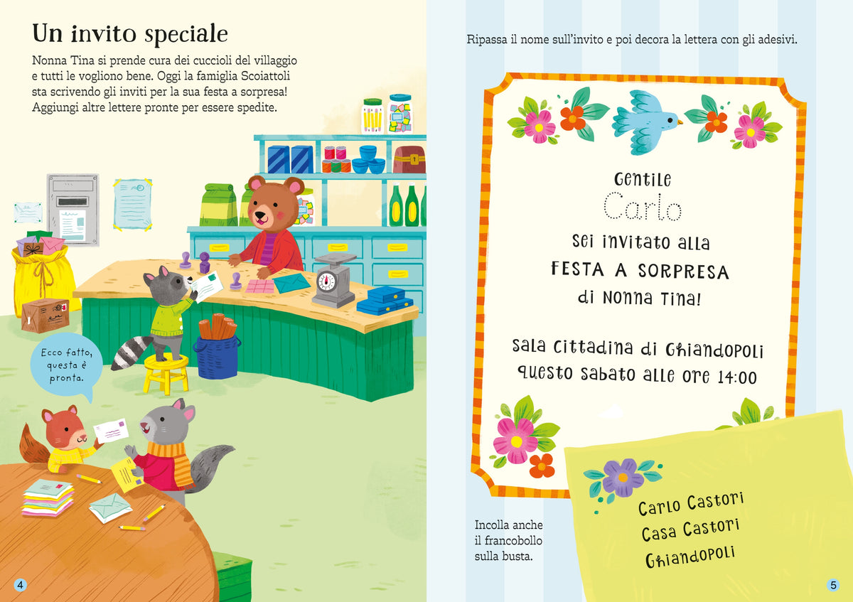 Piccoli libri con adesivi - Buon compleanno! - Usborne - pagine interne