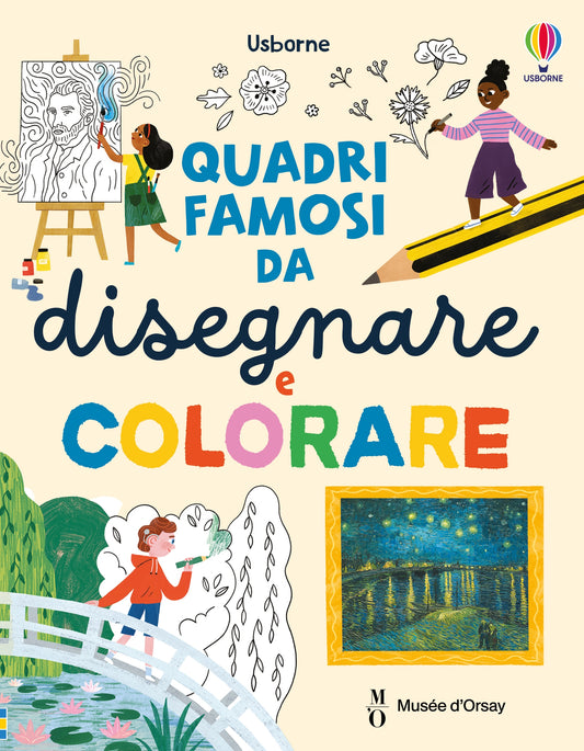 Quadri famosi da disegnare e colorare - Rosie Dickins - Usborne - copertina