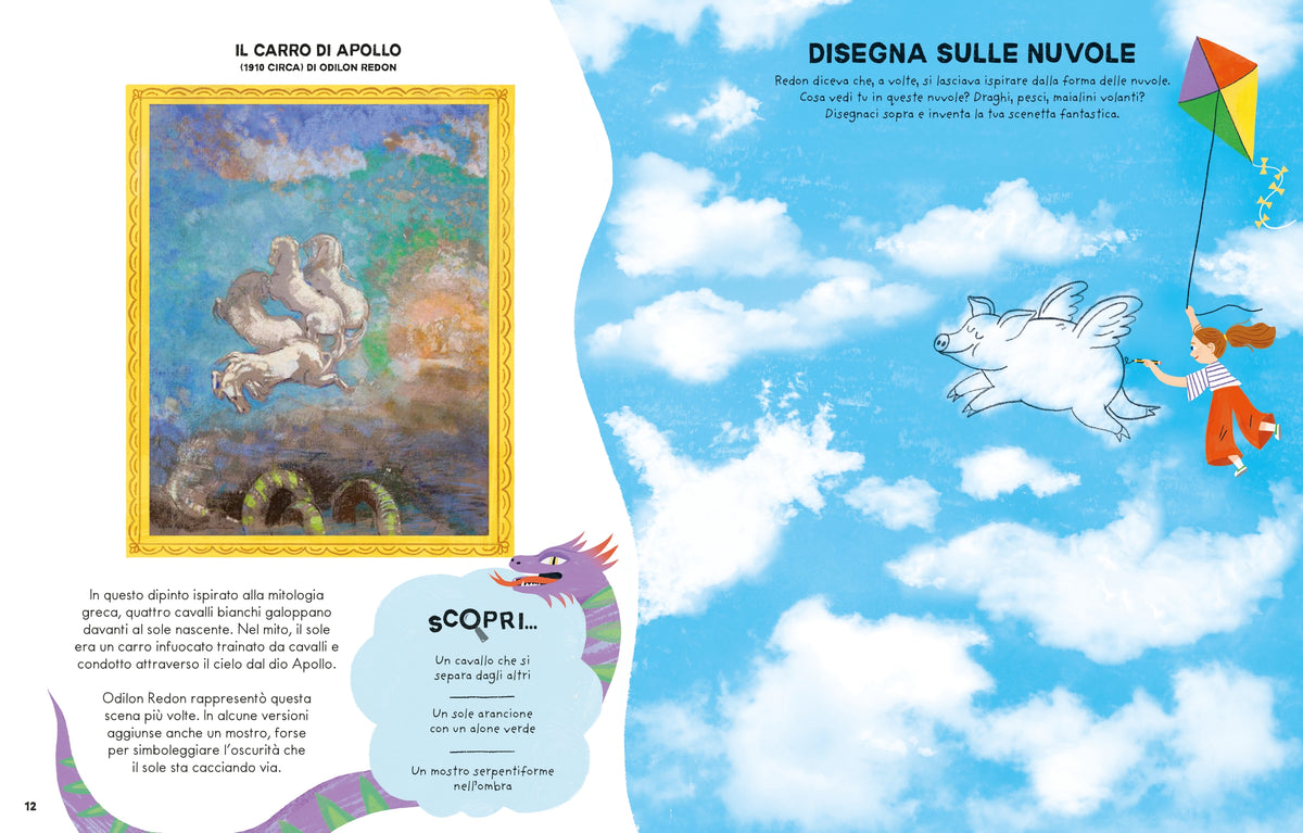 Quadri famosi da disegnare e colorare - Usborne - pagine interne