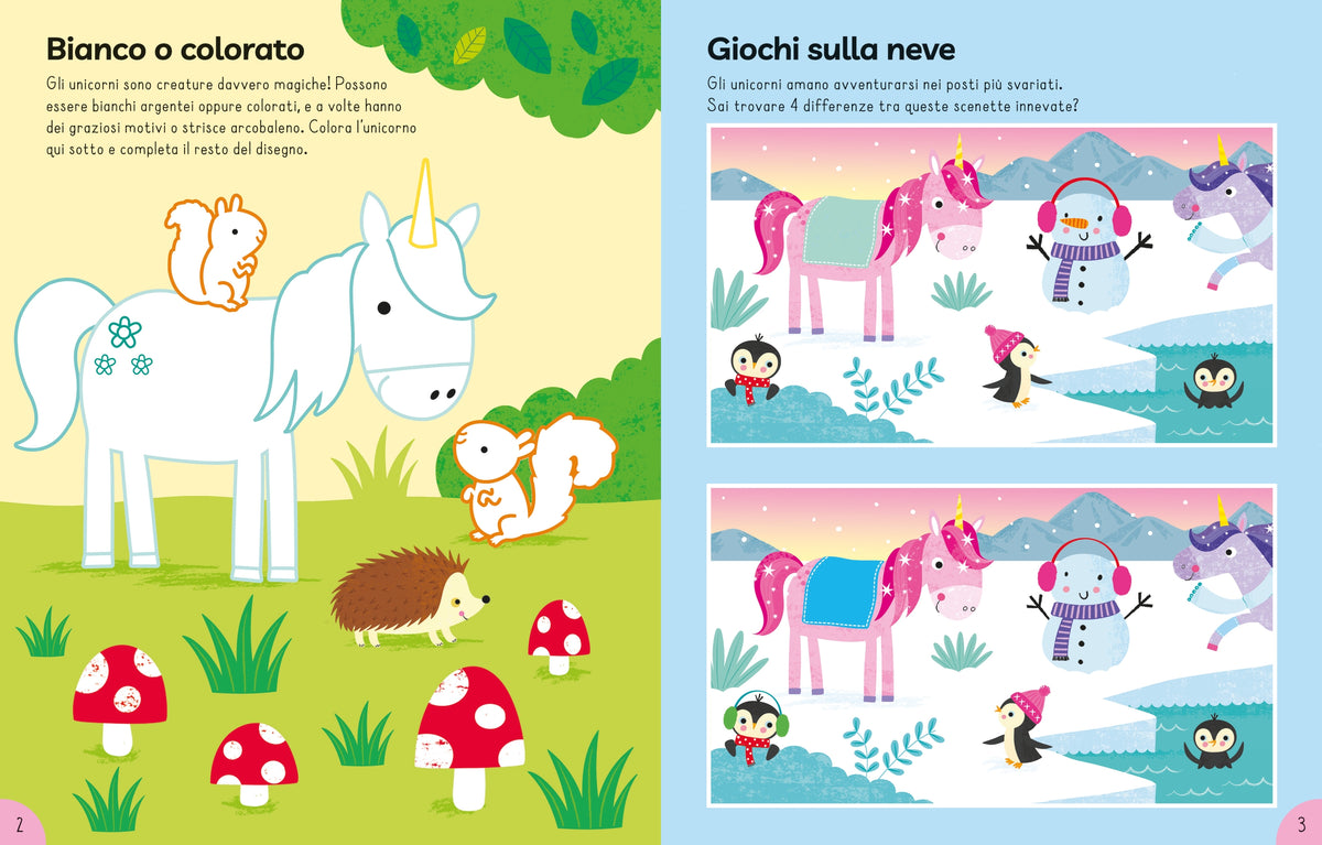 Il mio librone di attività - Unicorni - Usborne - pagine interne