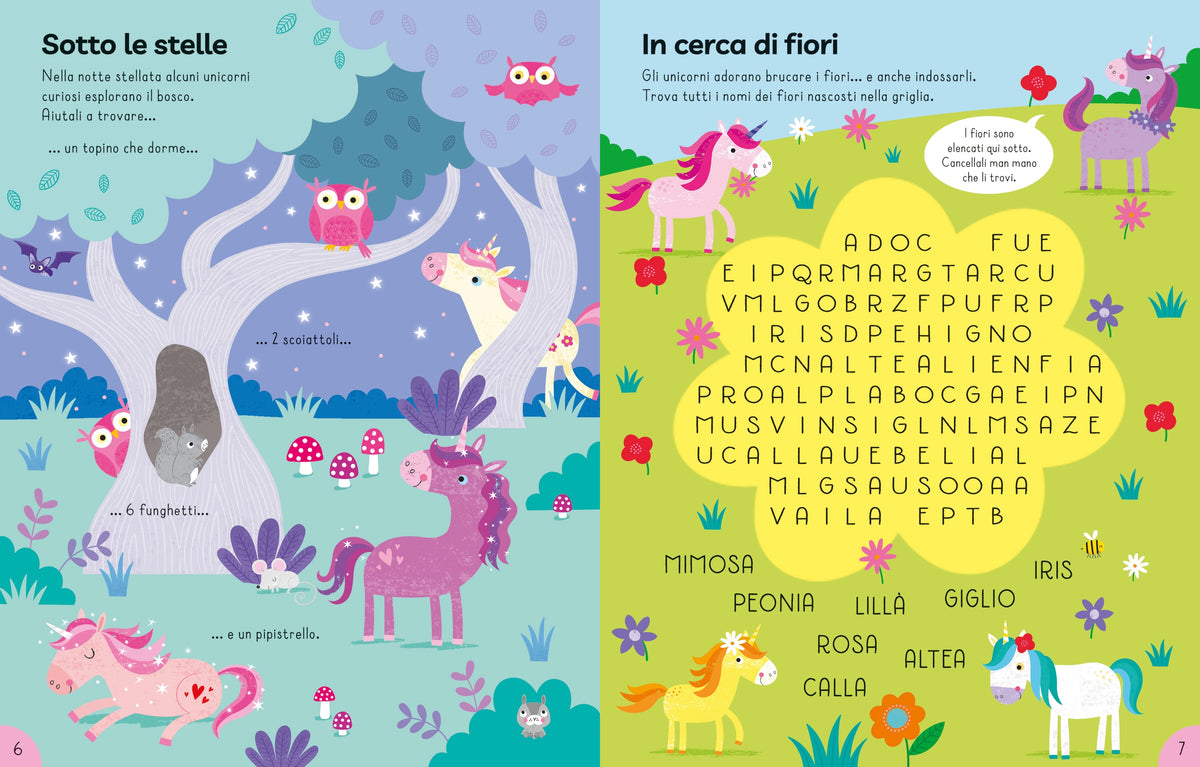 Il mio librone di attività - Unicorni - Usborne - pagine interne