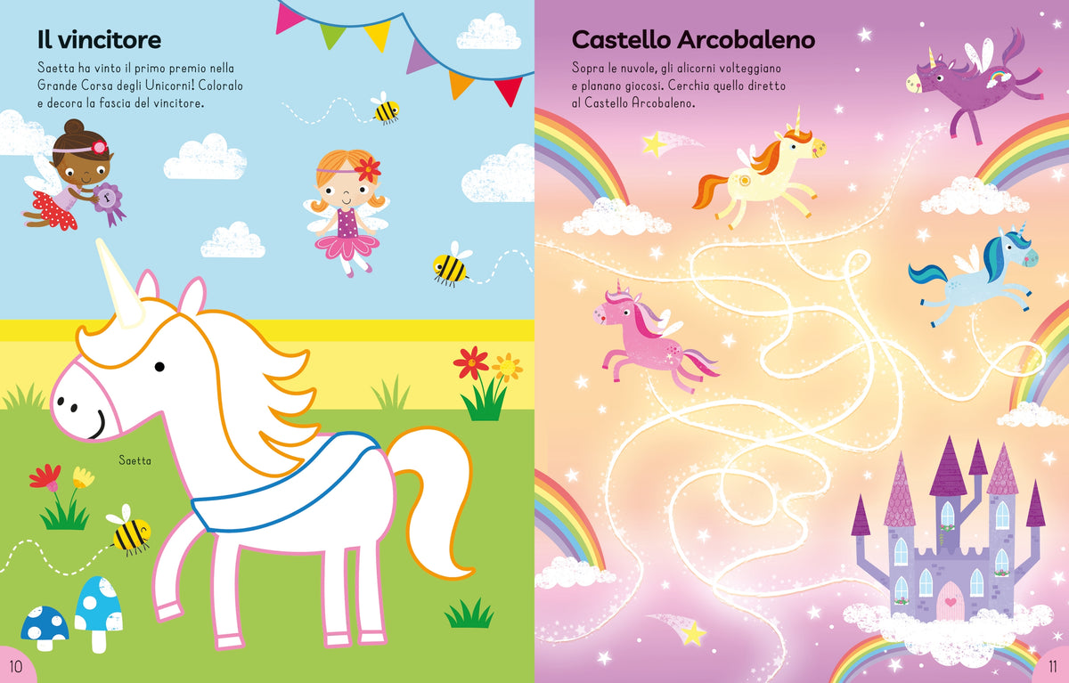 Il mio librone di attività - Unicorni - Usborne - pagine interne