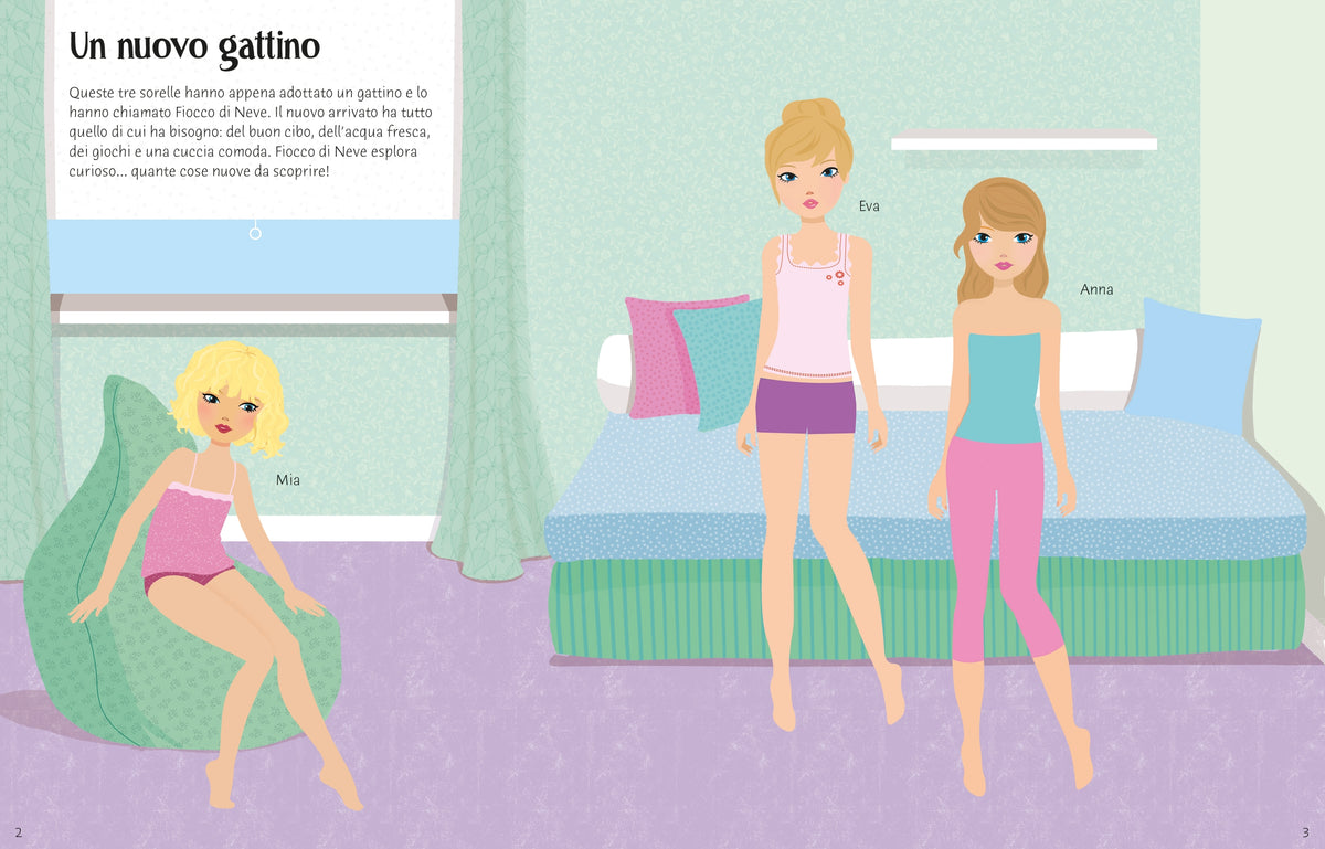 Vesto le bamboline - Gatti e micini - Usborne - pagine interne
