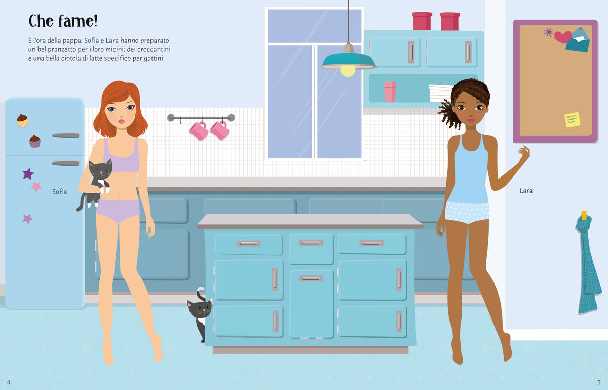 Vesto le bamboline - Gatti e micini - Usborne - pagine interne