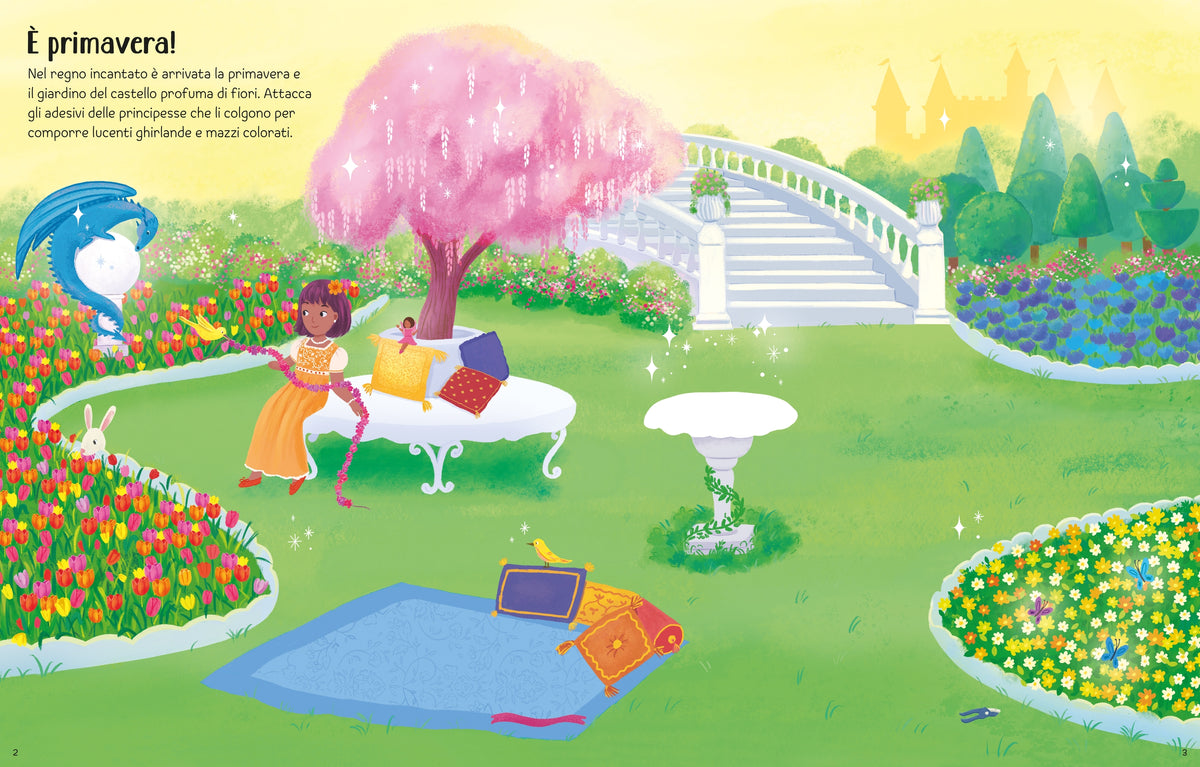 Libri con adesivi - Principesse - Usborne - pagine interne