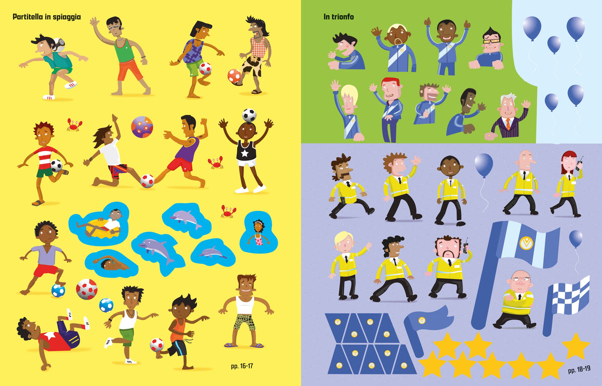 Libri con adesivi - Il calcio - Usborne - pagine interne