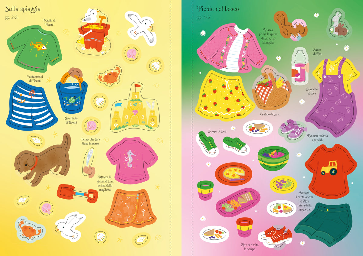 Vesto le bamboline - Evviva l'estate! - Usborne - pagine interne