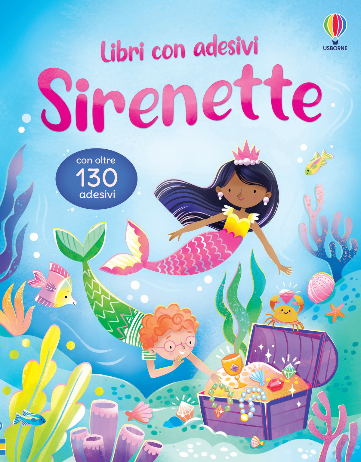 Libri con adesivi - Sirenette - Alice Beecham - Usborne - copertina