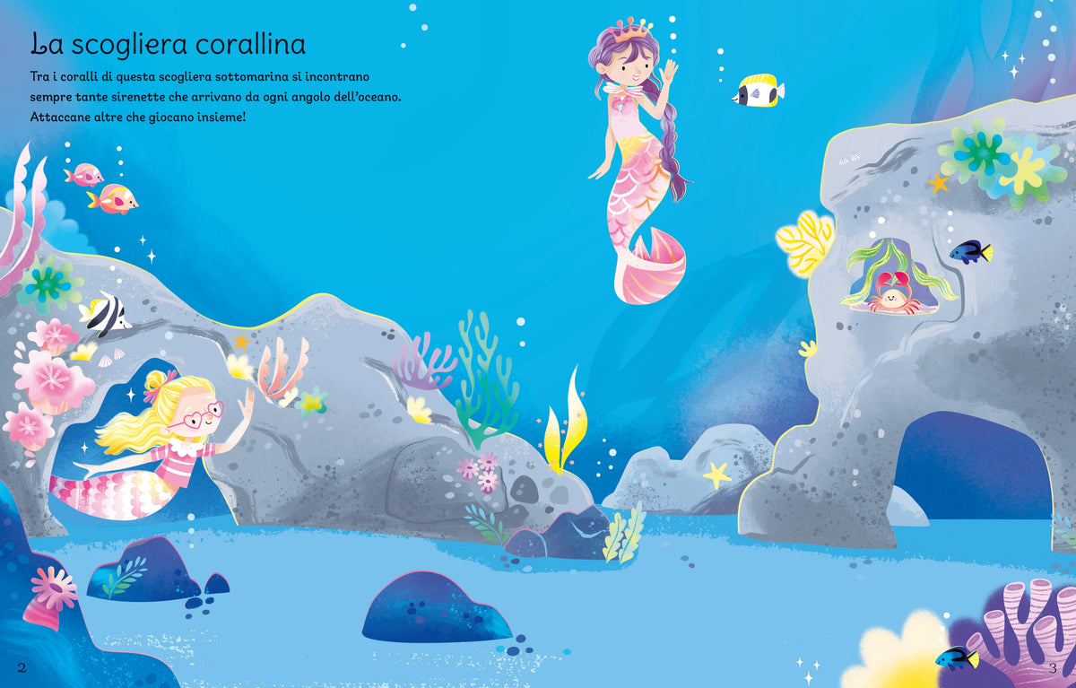 Libri con adesivi - Sirenette - Usborne - pagine interne