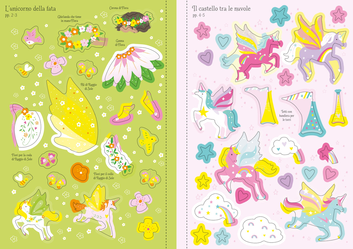 Vesto le bamboline - Unicorni e Sirenette - Usborne - pagine interne