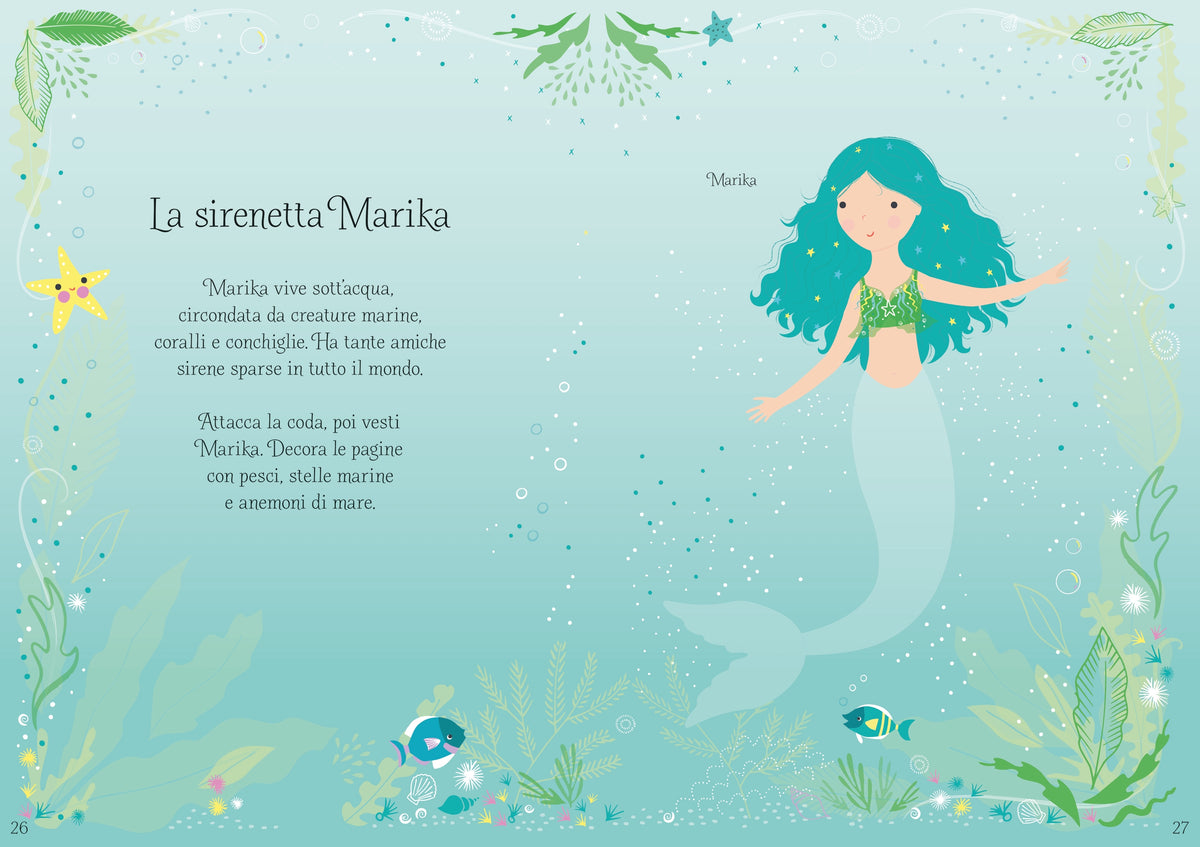 Vesto le bamboline - Unicorni e Sirenette - Usborne - pagine interne