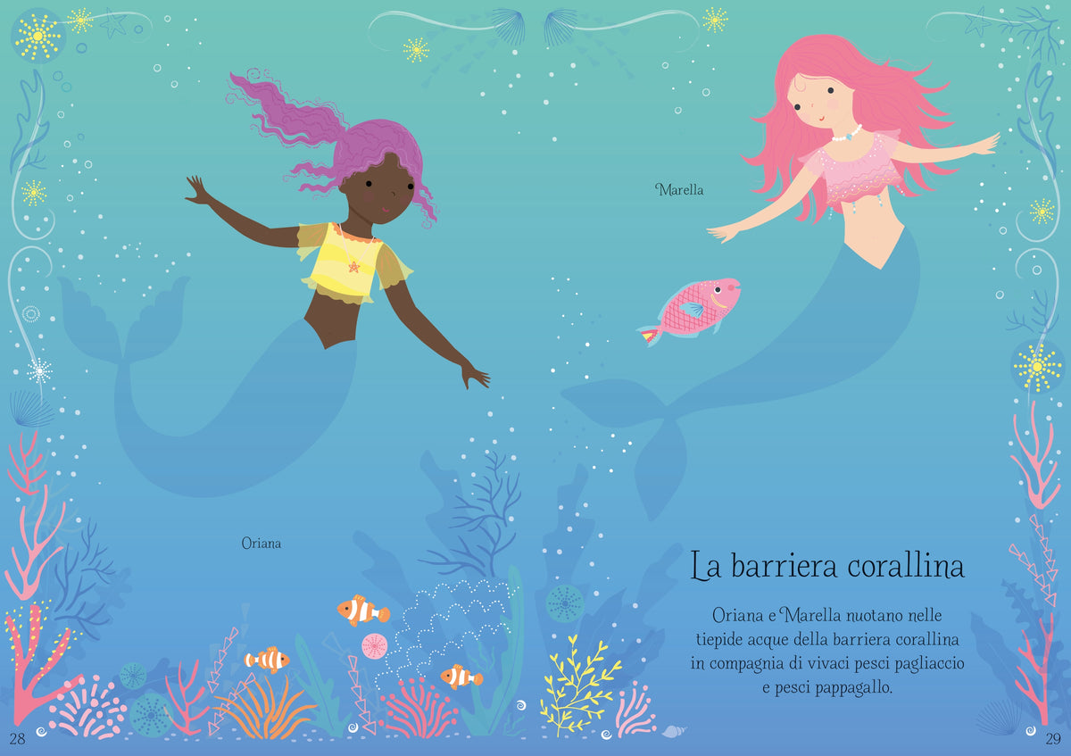 Vesto le bamboline - Unicorni e Sirenette - Usborne - pagine interne