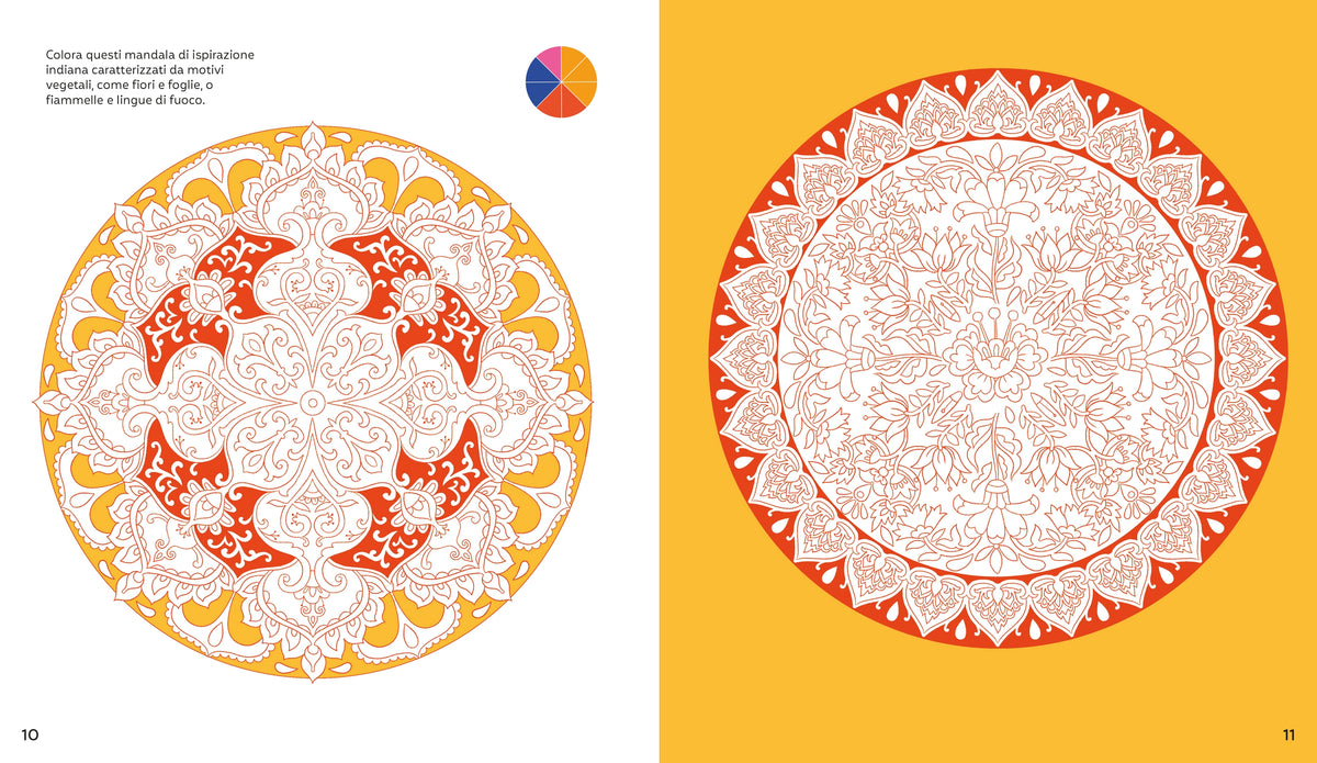 Mandala da disegnare e colorare - Usborne - pagine interne