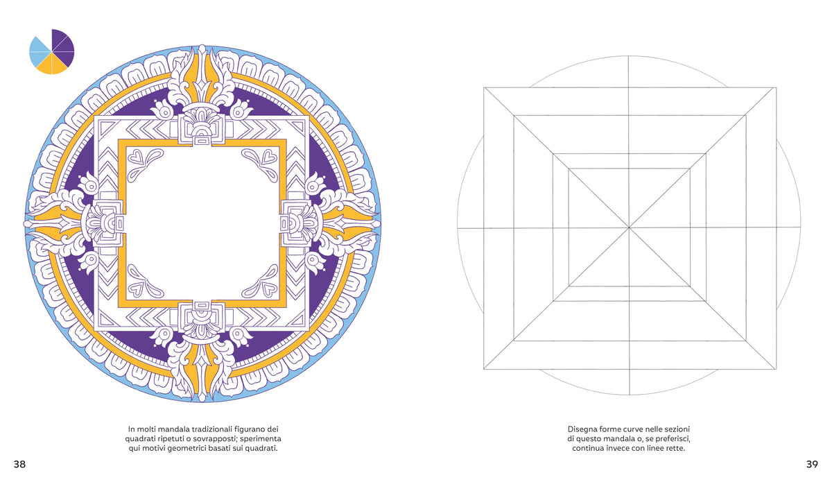 Mandala da disegnare e colorare - Usborne - pagine interne