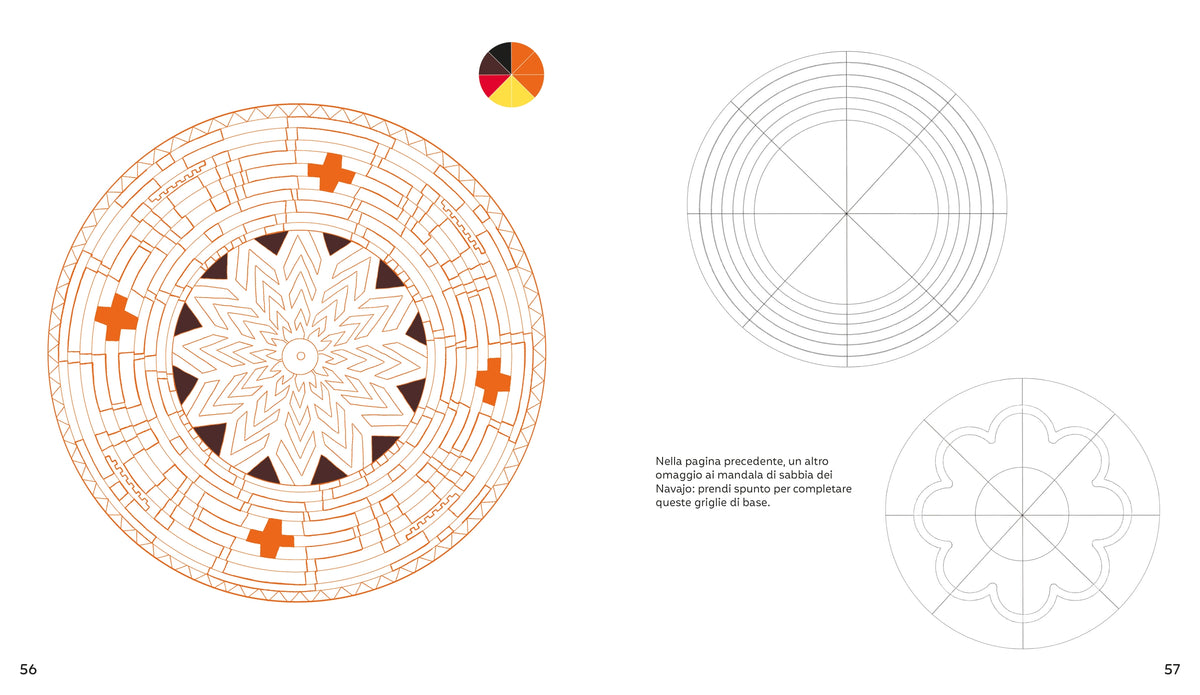 Mandala da disegnare e colorare - Usborne - pagine interne