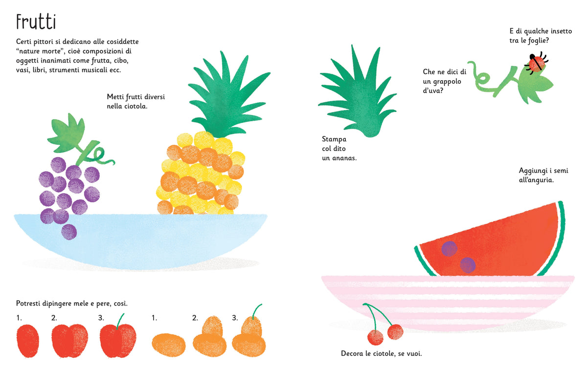 Disegno con le dita - Quadri famosi - Usborne - pagine interne