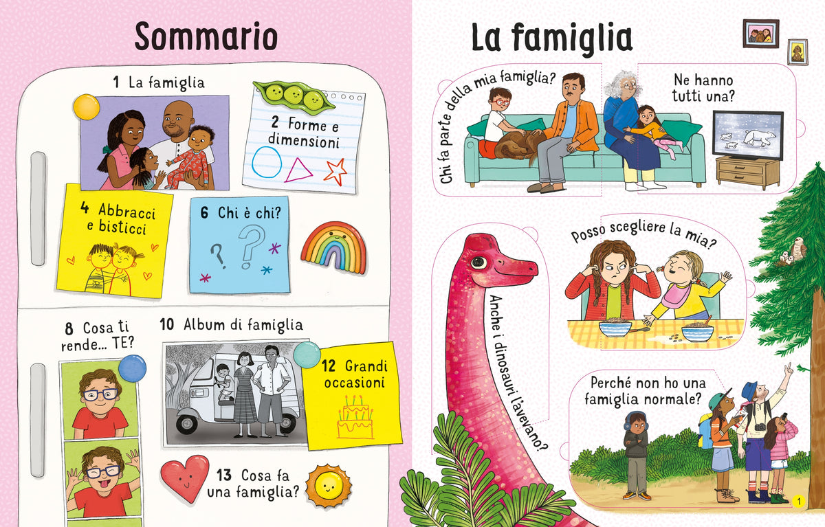 Sollevo e scopro - Le famiglie - Usborne - pagine interne