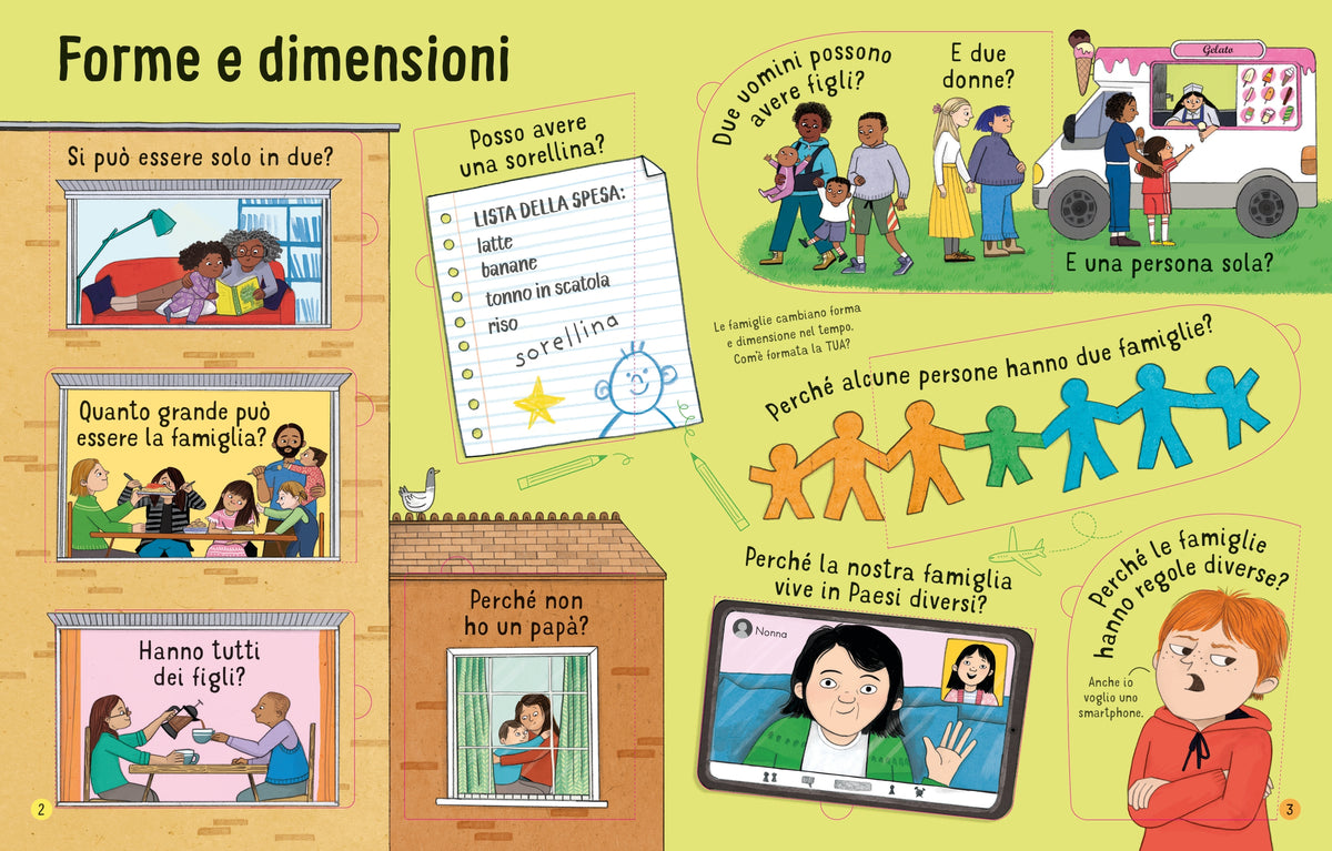 Sollevo e scopro - Le famiglie - Usborne - pagine interne