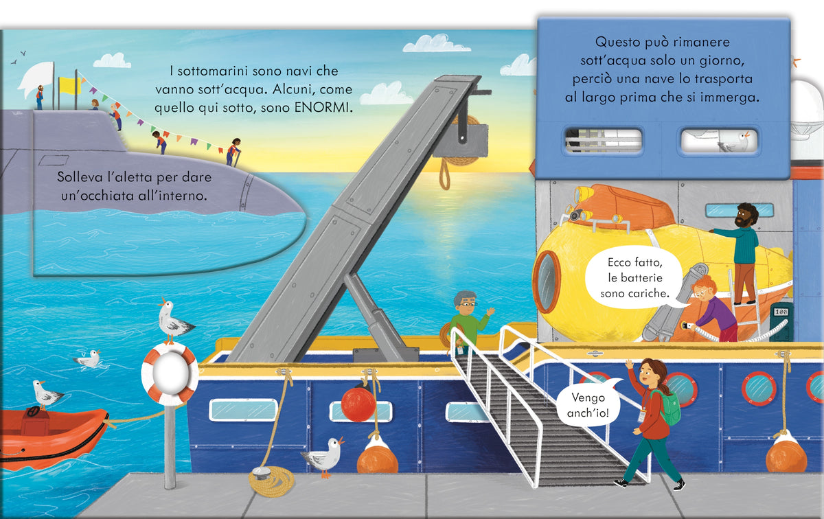 Libri cucù - Il sottomarino - Usborne - pagine interne