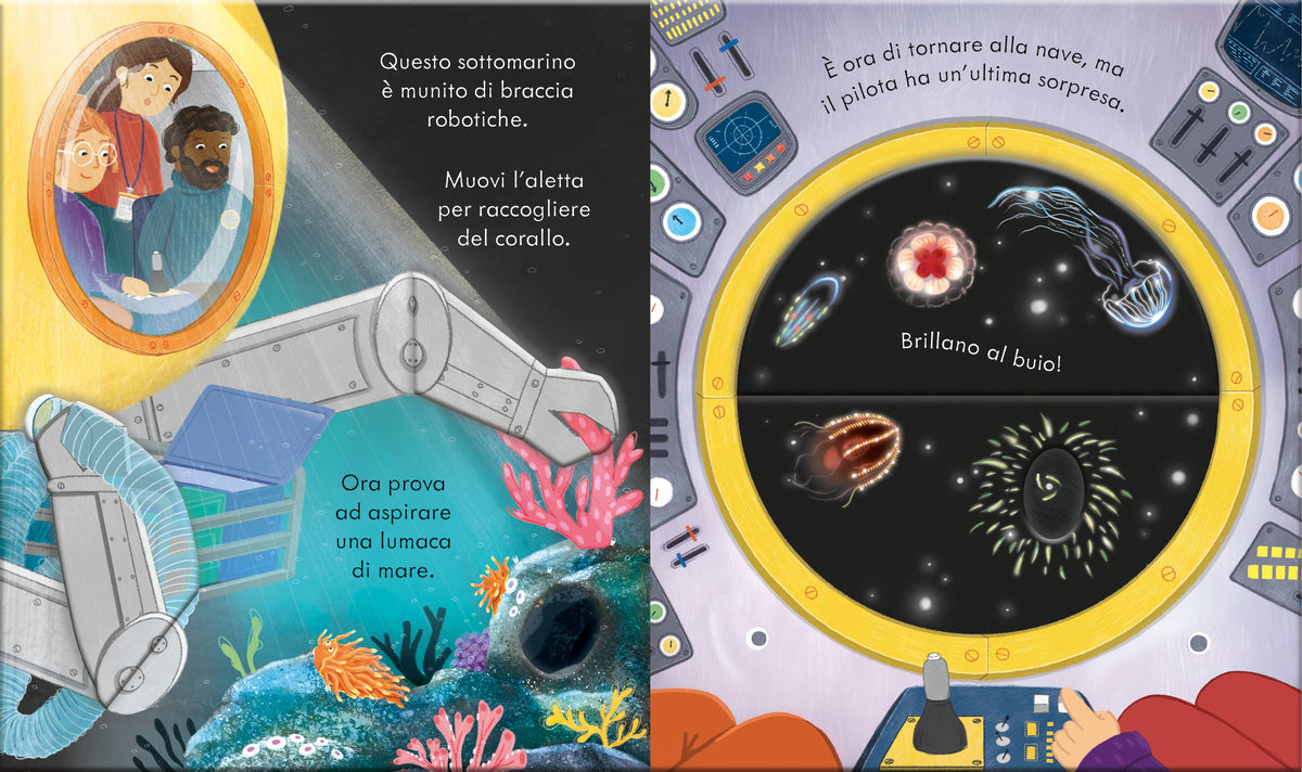 Libri cucù - Il sottomarino - Usborne - pagine interne