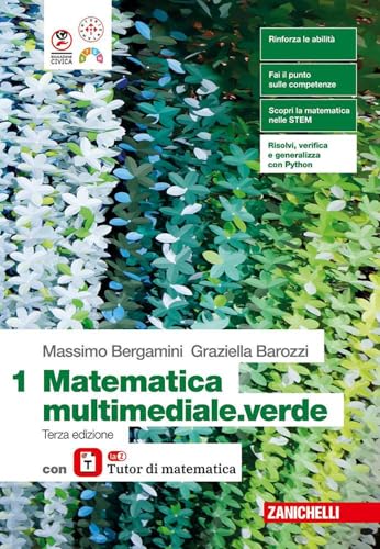 Matematica Multimediale Verde Vol 1 - Zanichelli - usato