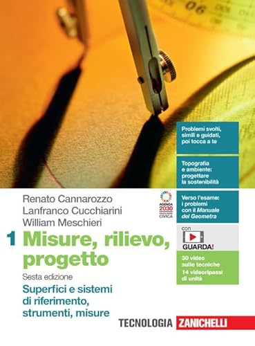 Misure Rilievo Progetto Vol 1 - Zanichelli - usato