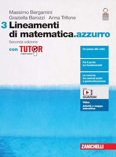 Lineamenti di Matematica Azzurro Vol 3 - Zanichelli - usato