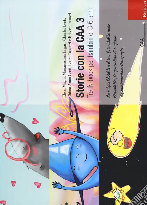 Copertina di Storie con la CAA 3, tre IN-book per bambini di 3-6 anni, Erickson