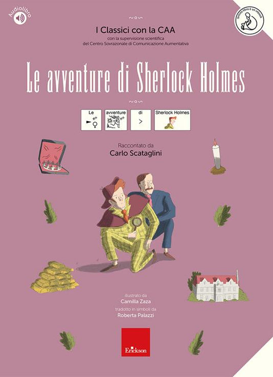 Copertina di Le avventure di Sherlock Holmes - I classici con la CAA di Carlo Scataglini - Erickson