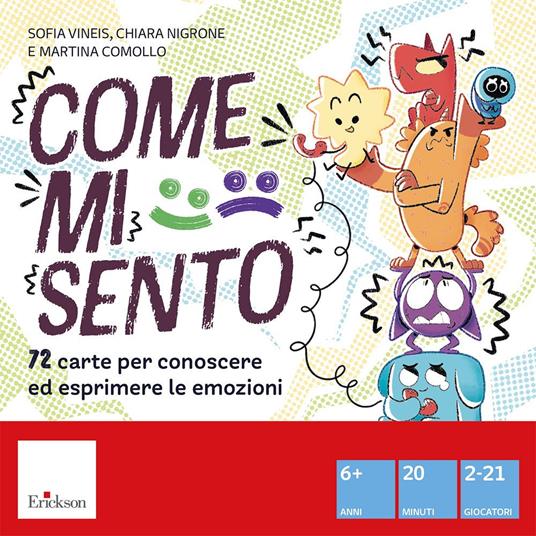 Copertina di Come mi sento - 72 carte per conoscere ed esprimere le emozioni - Erickson