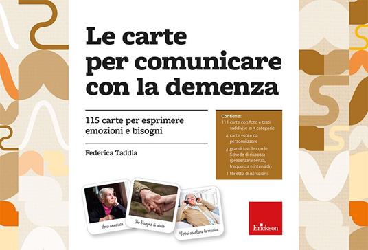 Copertina di Le carte per comunicare la demenza di Federica Taddia - Erickson