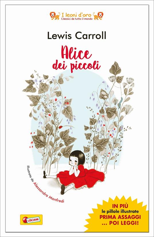 Copertina del libro Alice dei piccoli di Lewis Carroll, edizione Liscianigiochi