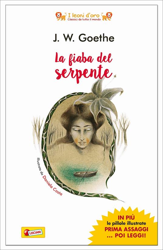 Copertina del libro La fiaba del serpente di Johann Wolfgang Goethe, edizione Lisciani