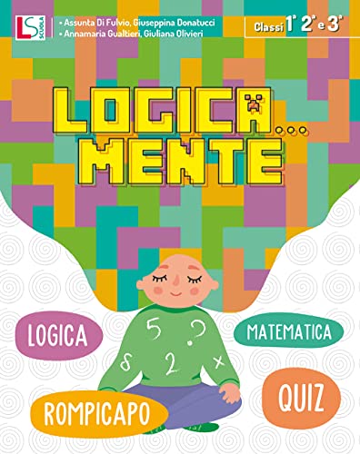 Copertina del quaderno Logicamente 1-2-3 di Lisciani per la scuola primaria